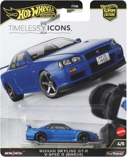 Hot Wheels Premium Timeless Icons Nissan Skyline GT-R V-SPEC II (BNR34) R34