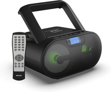 Portable CD Player Boombox AM FM Radio Bluetooth USB Aux-Input MP3 CD Stereo