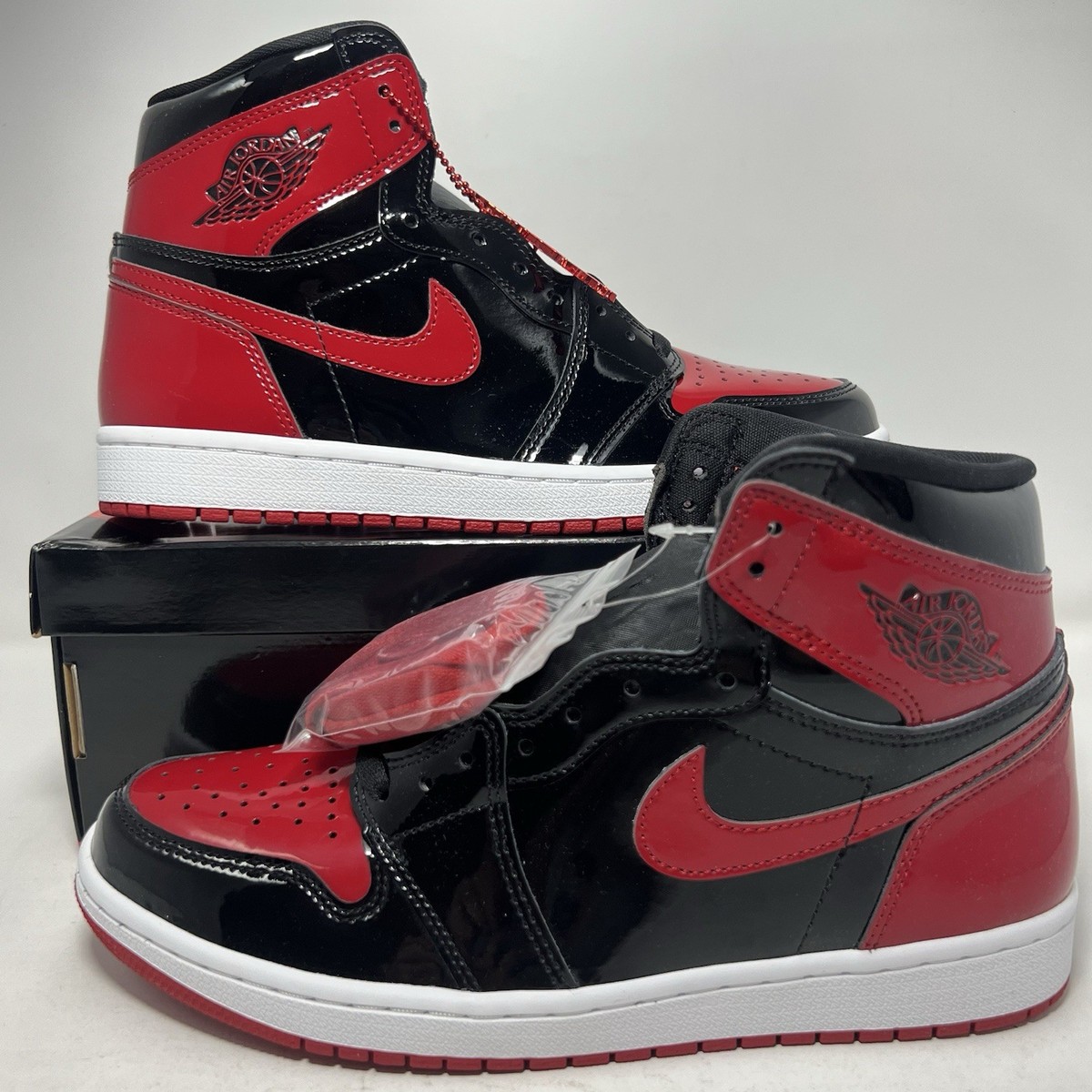 Size 5 - Jordan 1 Retro OG High Patent Bred for sale online | eBay