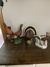 Vintage 1970s Wild Turkey Ceramic Whiskey Decanters By Austin Nichols   Empty