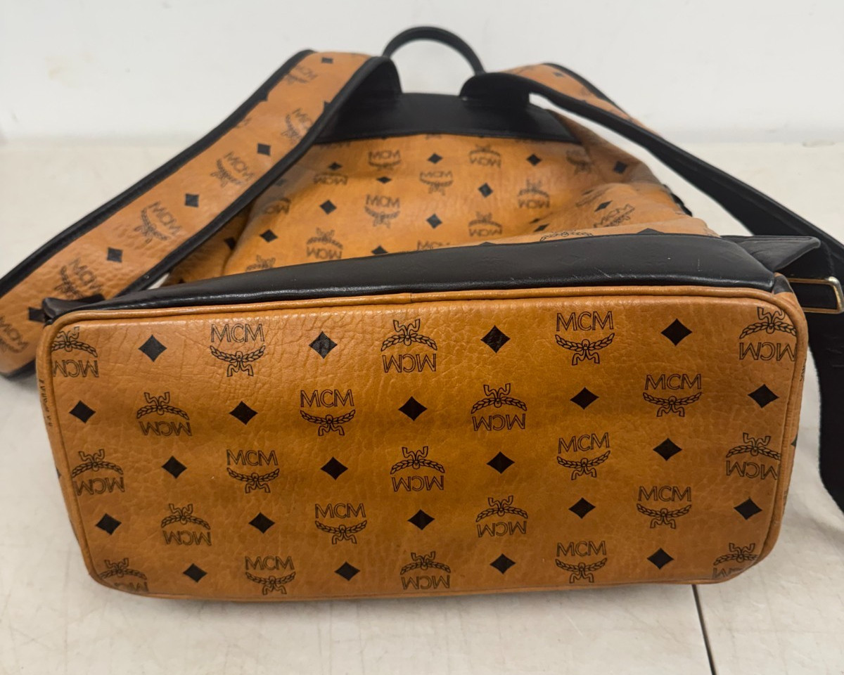 MCM Studded Backpack Brown - image 14