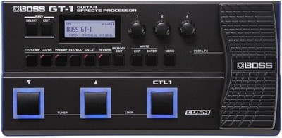 BOSS GT-1 Compact Guitar Effects Processor Beginner Amp Premium Sound