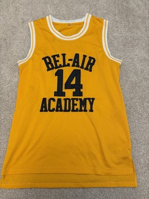 Men's Fresh Prince Of Belair Will Smith Basketball Jersey Yellow Size Small