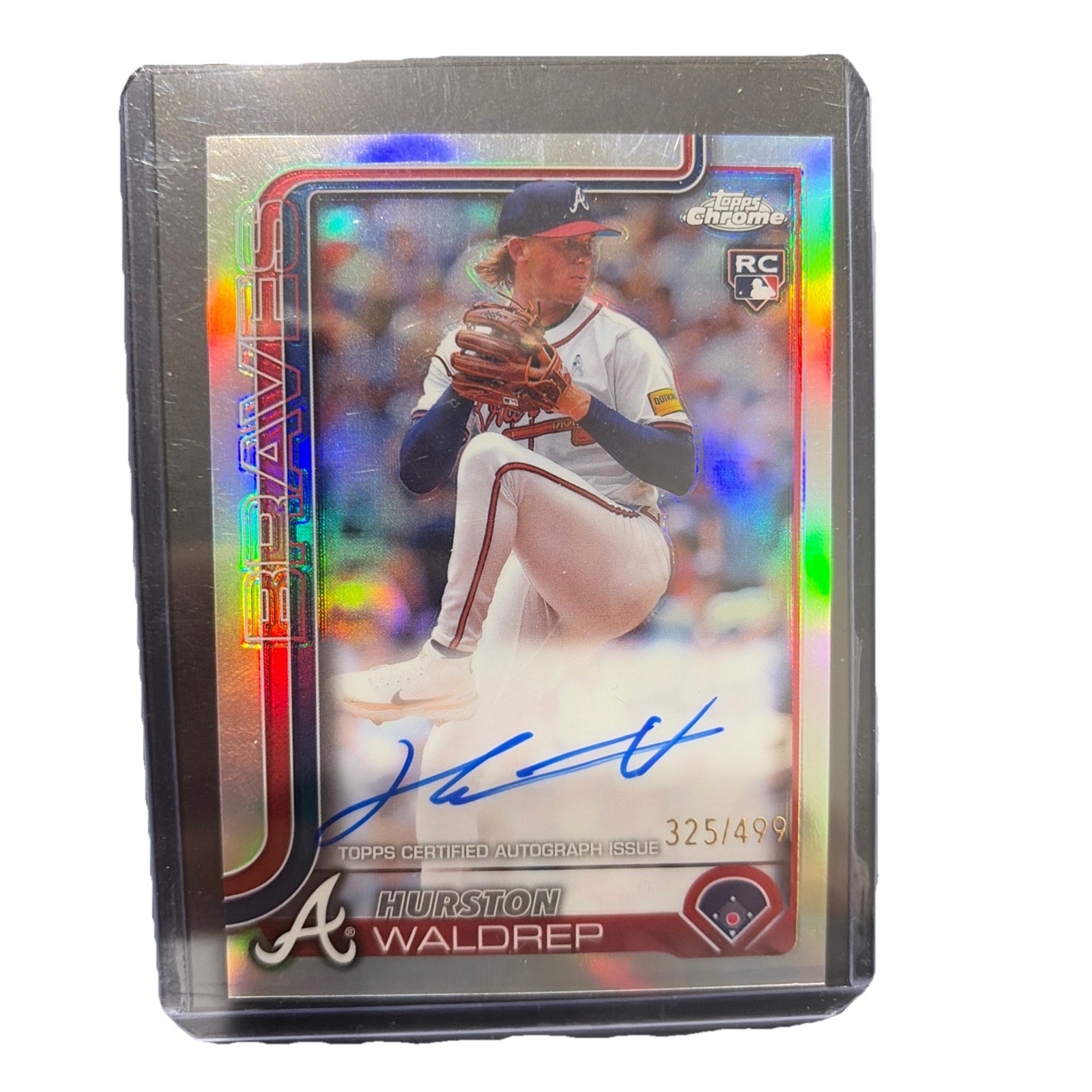 2025 TOPPS CHROME ROOKIE AUTOGRAPHS RAHW HURSTON WALDREP REFRACTOR /499 (RA)