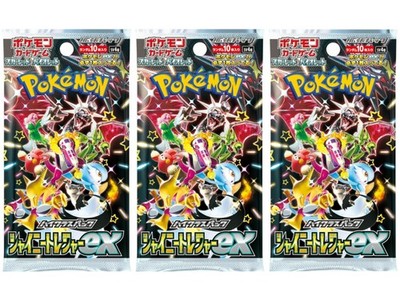 (3 Packs) Pokemon Card Game Japanese High Class Shiny Treasure Multicolor 