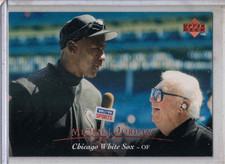 1995 UD Upper Deck baseball Michael Jordan / Harry Caray card #200 WHITE SOX