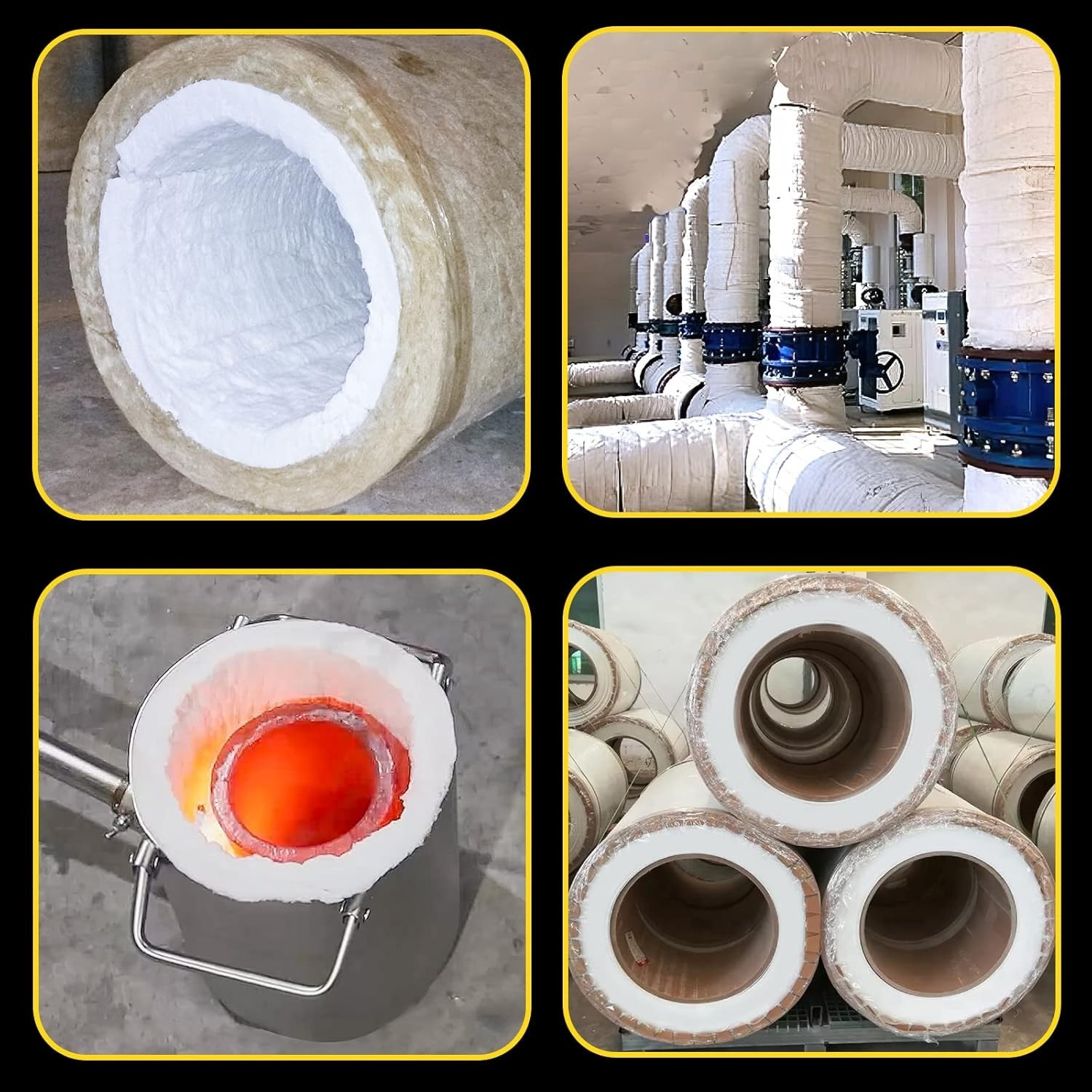 Fireproof Insulation Baffle 48"x24" Ceramic Fiber Blanket