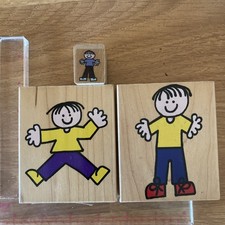 Hero Arts JACK and PARTY BOY  Rubber Stamps lot of 3