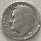 1952-D Roosevelt Dime. 90% Silver. Free Shipping!