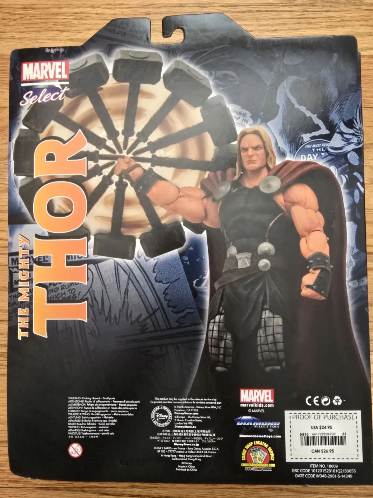 Marvel Select The Mighty Thor Spinning Hammer Effect (2015) LOCAL PICK UP ONLY - product detail image 2