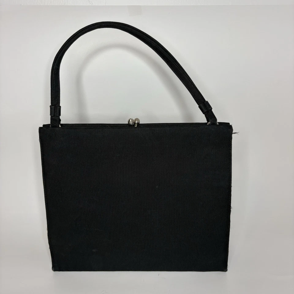 Tapeçaria Walborg preta bolsa de salão croquete vintage Bridgerton vitoriana - Imagem 3 de 4