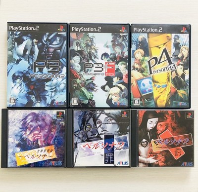 Persona 1 2 3 3 fes PS1 PS2 set of 6 PlayStation ATLUS Japan