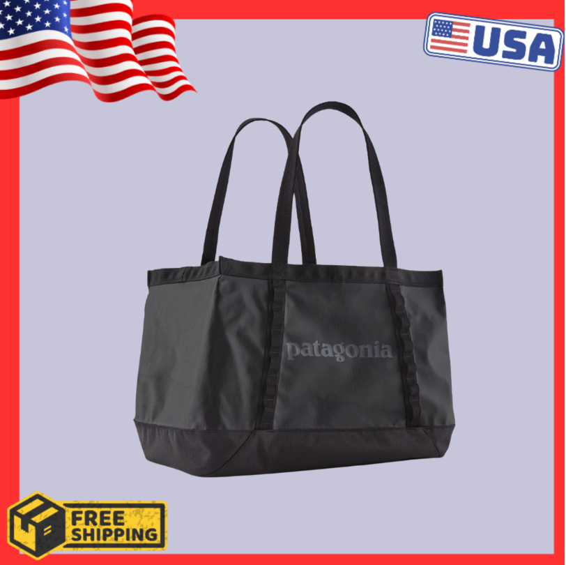 BIG SALE] Patagonia Black Hole 25L Tote Bag Storage - Black/Black | eBay