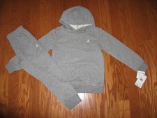 AIR JORDAN 2-Pc pull 0ver Track Suit Jacket Pants Set Boys Size 7 NWT