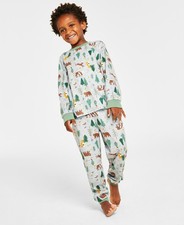 NWT Pajama Toddler, Little  Big Kids Forest Pajamas Set, Created f