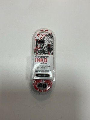 Skullcandy Inkd Microphone Remote White Black Wired Earbuds S2IKDY-010