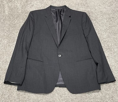 Theory mens jacket blazer Afton tailor size 46 dark gray One Button Wool