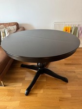 QUICK SALE  Elegant Round Dining Table Extendable Up To 6