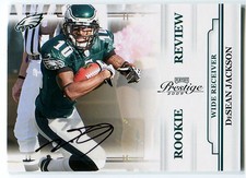 2009 Playoff Prestige DESEAN JACKSON Rookie Review Auto Rare SP RC #/100