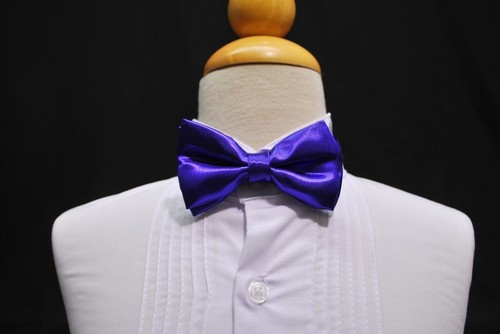 Satin Double Layers Bow Tie for Baby Toddler Boys Wedding Formal Tuxedo Suit - Picture 17 of 25