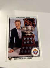1990-91 Upper Deck - #205 Wayne Gretzky Art Ross Trophy Scoring Leader Kings LA