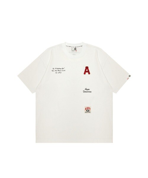 AEAE APPLIQUE LOGO TEE ホワイト MUSINSA公式 | AEAE APPLIQUE
