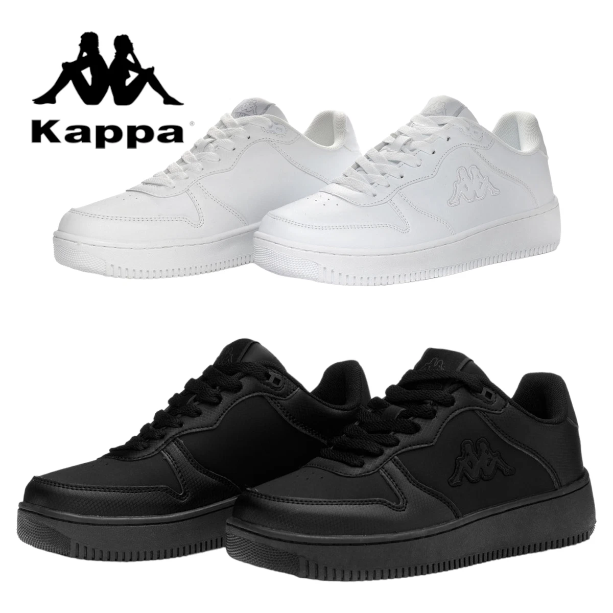 Kappa Biwor Scarpe Da Ginnastica Unisex Adulto, Leggere E Traspiranti, Con Lacci E Velcro - 4