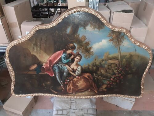 quadro dipinto su legno cornice foglia oro classico barocco 80x120 CM nuovi - Foto 2 di 23