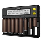 MiBOXER 8-Slot Smart LCD Display Battery Charger for 14500 18650 26650 AAA AA