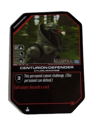 Battlestar Galactica CCG Centurion Defender Card 04/12 LE Promo Limited Edition