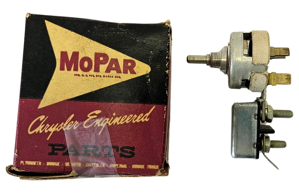 Interruptor de control del motor limpiaparabrisas de velocidad variable 1958-1975 Dodge Truck 1799479 nuevo en stock Foto 2 de 4