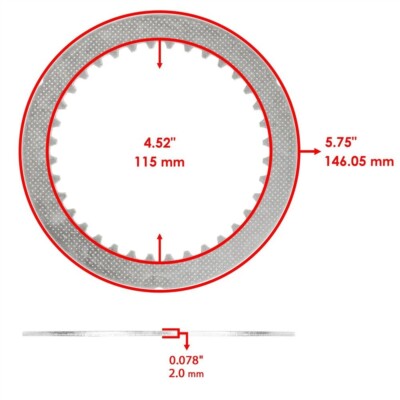 Caltric Clutch Friction & Steel Plate Kit With Gasket For Suzuki GSX-R750W (1993-1995)