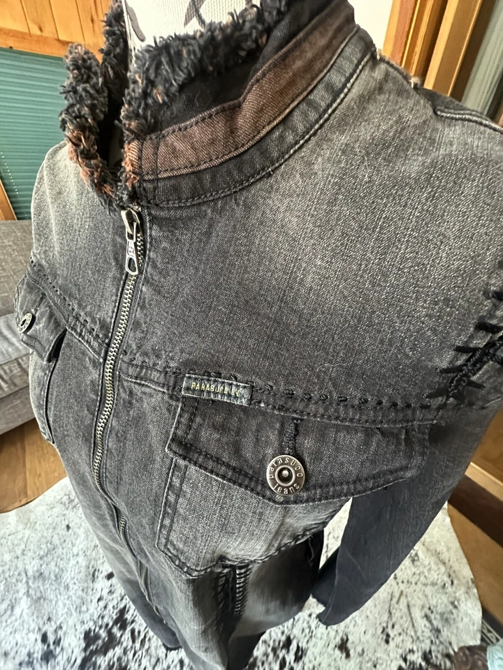 Vintage Y2k Parasuco Denim Cult Amanda Dress/Duster Jacket Tag Size L - Image 3 of 4