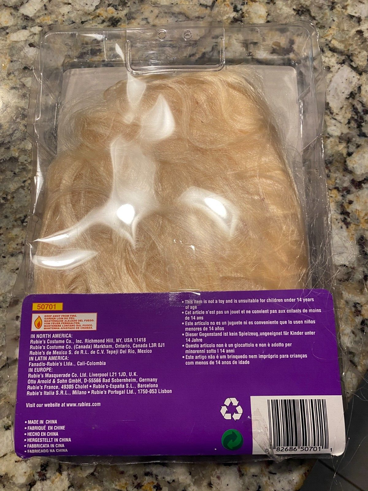 Rubie's Costume Company Pet Wig Blonde Ponytail, Multicolor, Pequeño