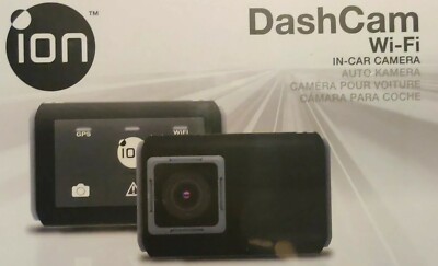 ION DashCam WI-FI HD Camera Super Wide Angle with Built in GPS Mount + Charger