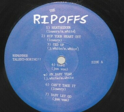 THE RIP OFFS Got A Record LP VG+ Plays Well 1994 Blue Labels Vinyl