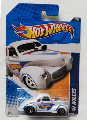 2011 Hot Wheels - HW Racing - '41 WILLYS - White Variant 