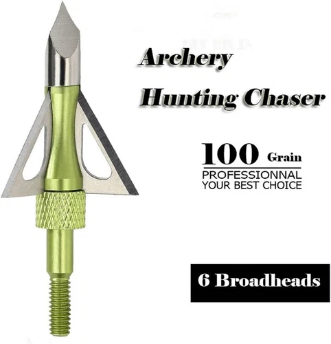 12Pcs Very 3-Sharp Blade Broadheads 100 Gr Arrow Tips Compound Bow Crossbow Box - Picture 6 of 6