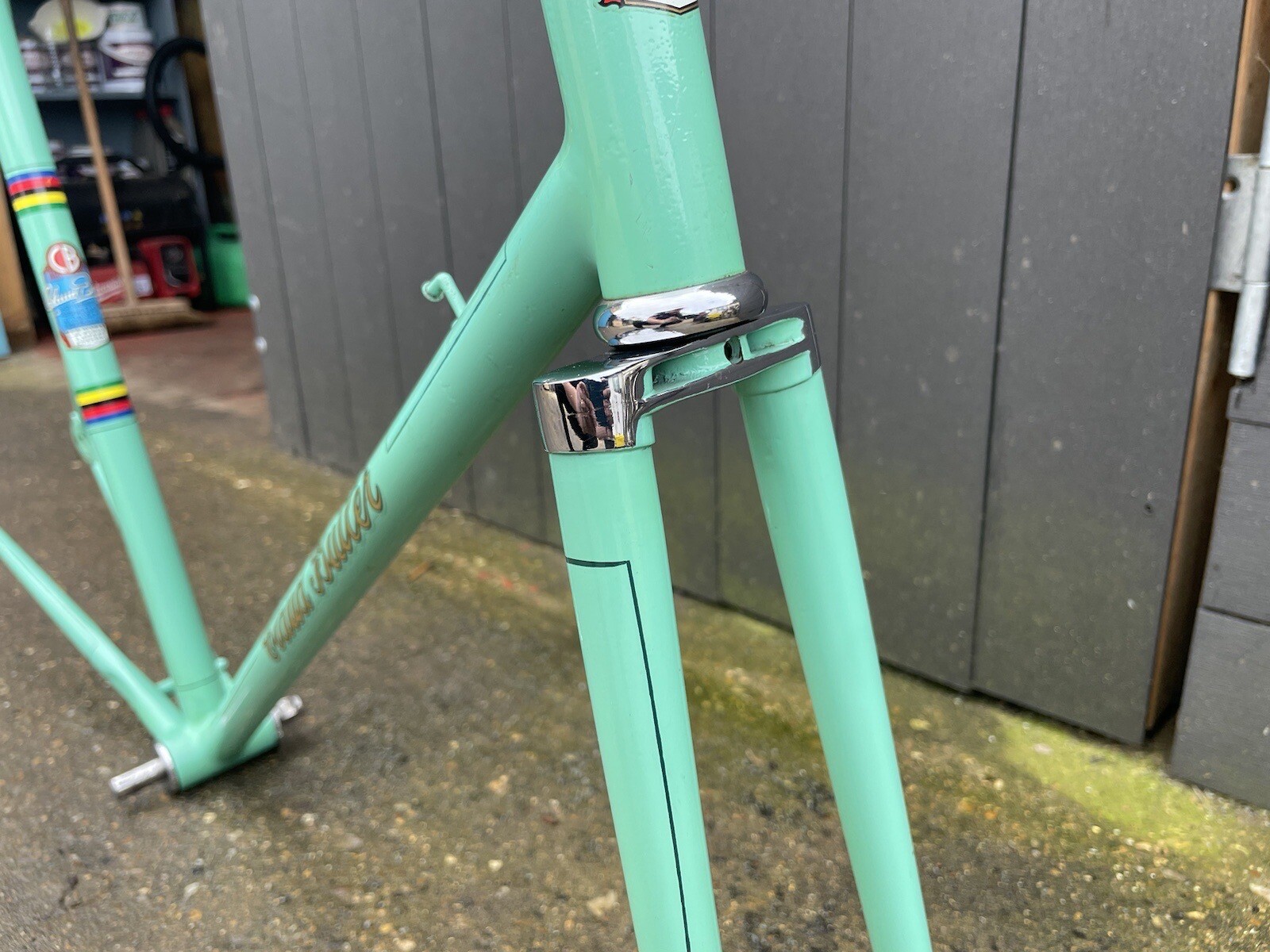 Vintage Turquoise Claud Butler Bicycle Frame Project Road Racing 531