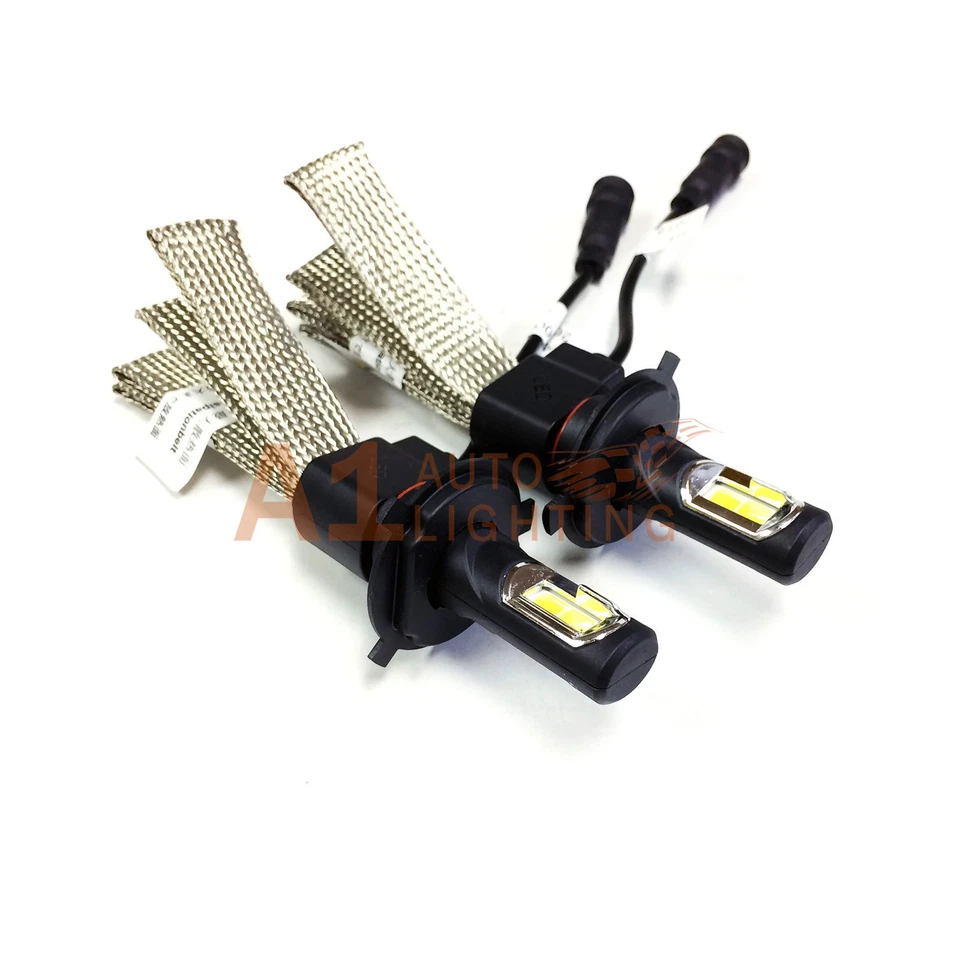 NUEVO Kit de faros LED Canbus H4 9003 36W sin ventilador 6000K blanco brillante bombillas altas/bajas Foto 4 de 4