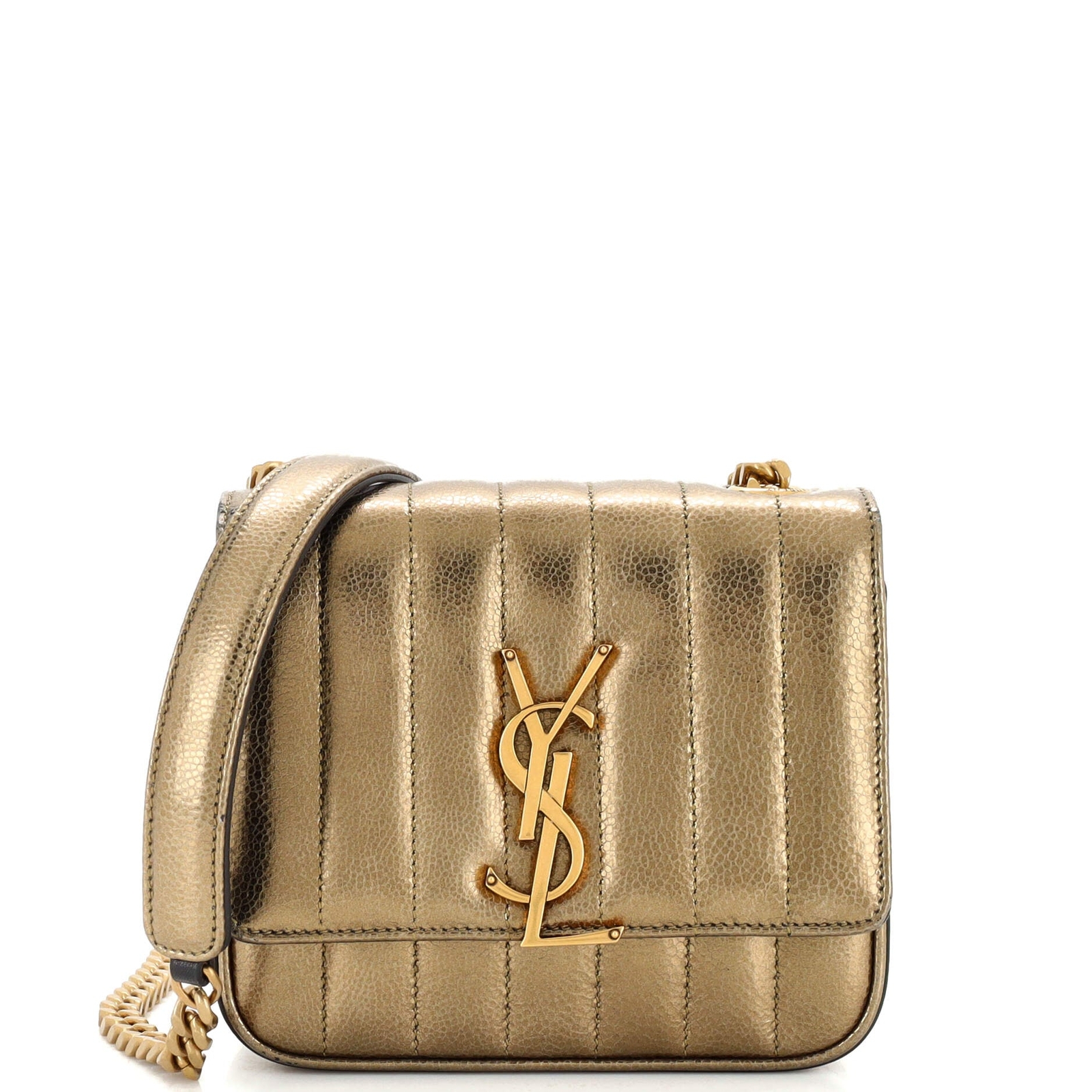 Saint Laurent Vicky Crossbody Bag Vertical Quilted Le… Gem