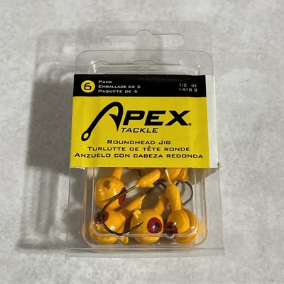 Apex Tackle 6 pack Roundhead Jig, NIP