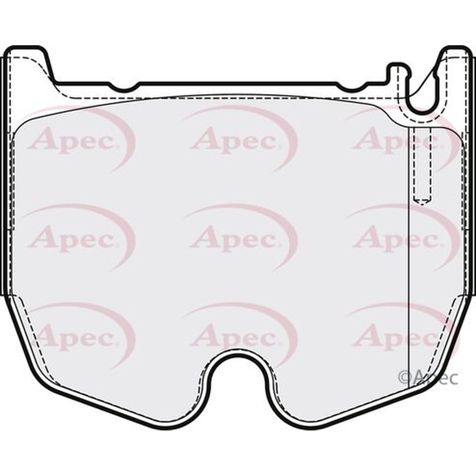 Apec Brake Pads PAD2181 Fits Mercedes - Engineered for Performance and Long Life