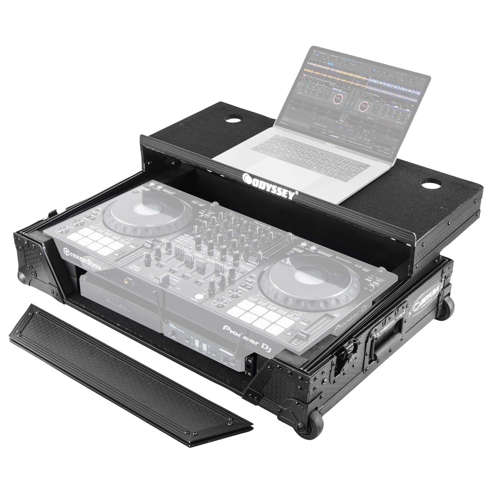 Черный корпус Odyssey Board Glide 1U Специально разработан для контроллера Pioneer DDJ-1000...