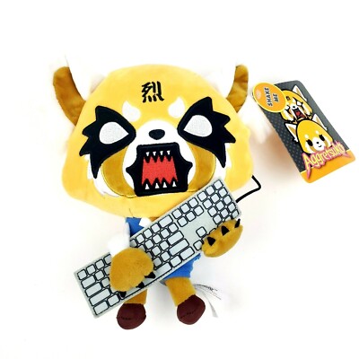 GUND Sanrio Aggretsuko Rage Sound Plush Animal Red Panda Netflix Original, 10''