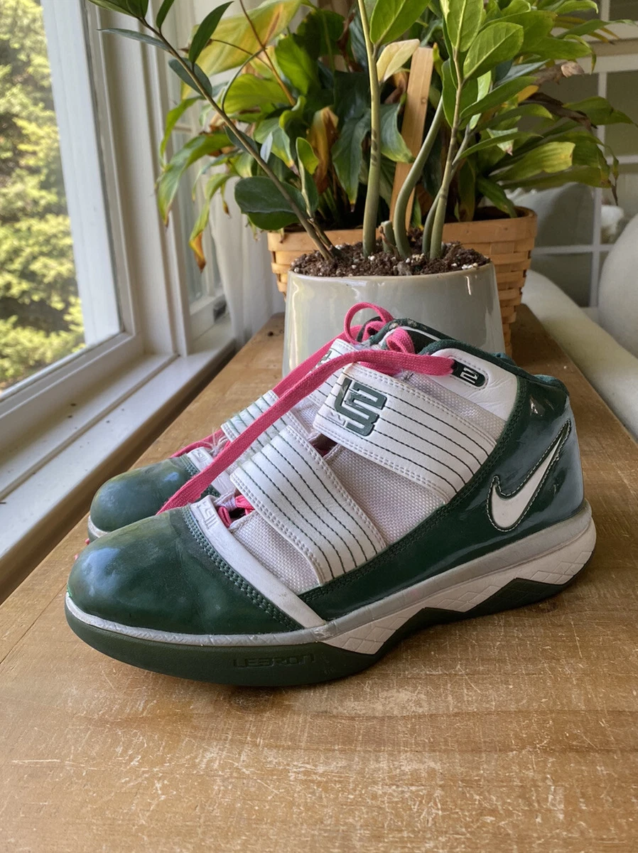 ZOOM SOLDIER 3 WHITE GREEN LEBRON SIZE 9 WOMEN'S Size Men's | eBay