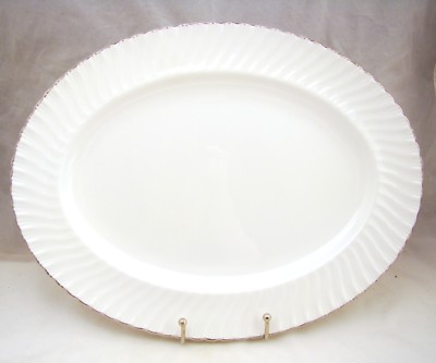 Royal Worcester Porzellan Verlobung Groß Oval Servier Platte 38.7cm