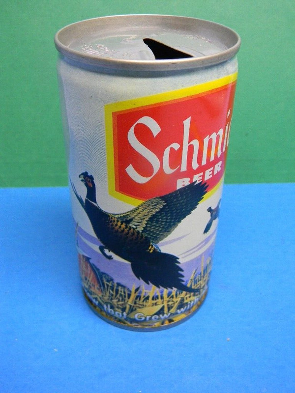 VINTAGE SCHMIDT PHEASANT CORN FIELD FARM BEER CAN HEILEMAN ST. PAUL MINNESOTA