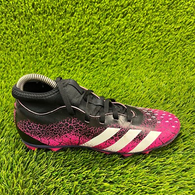 Adidas Predator Freak 4 FXG Mens Size 5.5 Pink Black Athletic Soccer Cleats Shoe