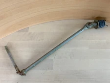 LUDWIG 60s Vtg CYMBAL L-ARM Super Rare NICKEL Finish Telescoping Transition Era